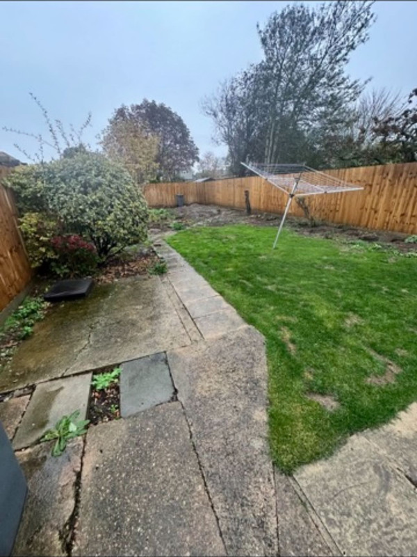 Multi Tier Porcelain Patio — before