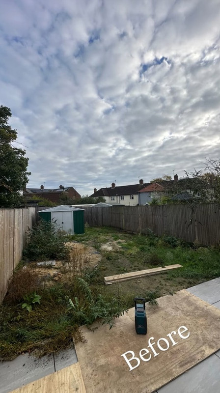 Garden Transformation — before