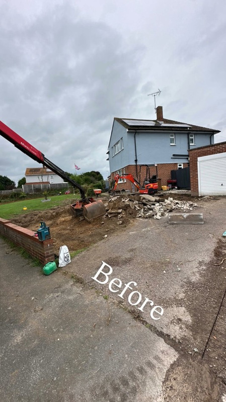 Outdoor Living Rebuild — before