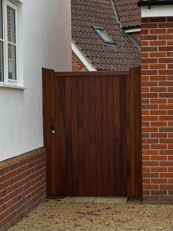 Custom Made Iroko Gate — primary view